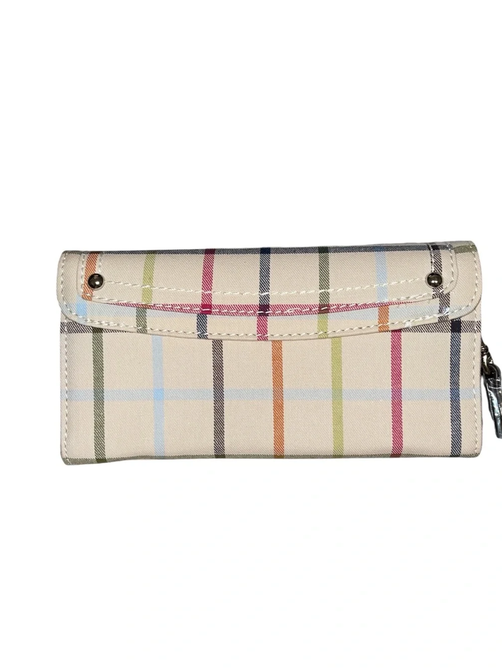 PLAID CHIC FULL SIZE WRISTLET WALLET & SPARKLE BAG CHARM SET